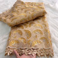 2026 African Water Soluble Lace Fabrics High Quality Nigerian Guipure Cord Lace Fabric For Women Dress Wedding High Quality 5Y