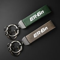 For Kawasaki ER6F ER6N ER-6N 2012-2024 High-Grade leather Motorcycle Keychain Holder Keyring