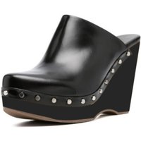DIZHUANG shoes Fashionable women's high heels. Ab out 12.5cm heel height.Wedges slippers. Closed toe slippers. Outdoor slippers.