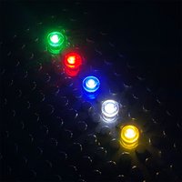 LYBMTWF 10pcs 1X1 Round light building Block lighting Kit, LED lighting bricks, DIY building block lighting, light up your build