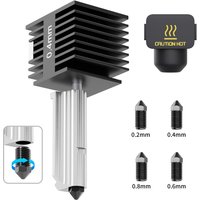 Hotend Kit For BambuLab A1/A1 Mini Fast Speed Hot End Assembly 0.2/0.4/0.6/0.8mm Hardened steel Nozzle 3D Printer Part