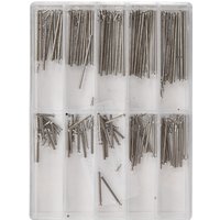Tube Friction Pin Pressure Bars Pins & Rivet Ends For Watch Band Clasp Straps Buckles Bracelets Thickness 1.0Mm 100 Pcs