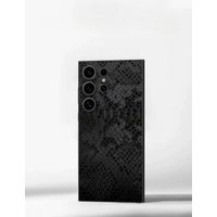 Luxury Leather Grain Wrap Phone Back Sticker For SAMSUNG GALAXY S24 Ultra S23+ S22 S21 Ultra S21 Plus S21 FE Film Skin