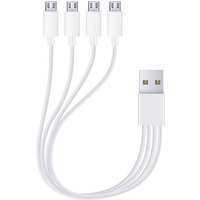 5V/2A USB 2.0 To Micro USB Splitter Cable 4 Port Micro Usb Cable Fast Charging Cord For Android Phone Power Bank AA AAA Battery
