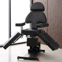 Classic European Style Heavy Hydraulic Pump Tattoo Chair Spa Bed Foldable Massage Tattoo Bed
