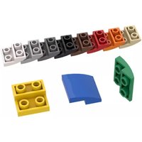 100pcs MOC Bricks 32803 2x2 Reverse Curved Parts High-tech Building Block Model Kids Toys DIY Brick Parts Gifts 2022