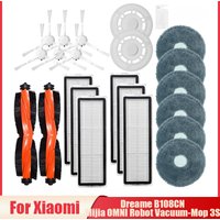 For Xiaomi Mijia OMNI Robot Vacuum-Mop 3S Dreame B108CN Vacuum Cleaner Roller / Side Brush Hepa Filter Mop Cloths Stent Parts