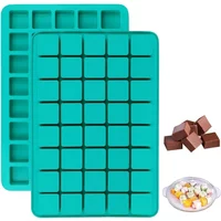 1Piece Square Caramel Candy Silicone Chocolate Truffles Mold Fat Bombs Keto Snacks Ice Cube Fondant Pralines Gummy Jelly Mould