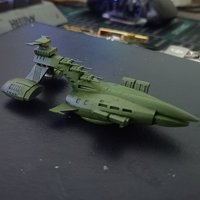1/3000 Scale Light Cruiser Muse Model 8cm 3D Printed Handmade Ships Static Model Ship Toy Ornament Warship Model
