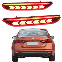 LED Rear Bumper Lights for Nissan Altima Rogue Sport QASHIQAI Infiniti Q50 Q70 Reflector Tail Brake Lamp Driving Light