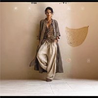 Vintage-Print 3-teiliges Set für Damen: Lässiger Langarm-Cardigan + V-Ausschnitt-Oberteil + Weitbein-Hose, Lose Lange Hosen-Sets 2026