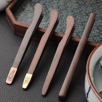 Teacup Clip Convenient Ebony Alloy Tea Tweezers Tweezer Bamboo Wooden Tea Clips Versatile Single Or Multiple Tea Clip Tongs