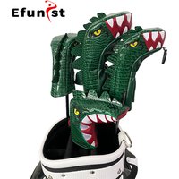 Golf Wood Cover For Driver Fairway Hybrid Protector PU Leather Waterproof Golf Headcover Set Golf Club Covers