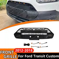 Front Grille for Ford Transit Custom 2012-2018 European Version Sport Mesh Grill Front Bumper Grille Exterior Styling Upgrad