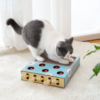 Katzenspielzeug Whack-a-Mole Katzenkratzbrett Spielzeug Schleifklaue Rest Spielen Lustige Katze Interaktives multifunktionales Katzenzubehör