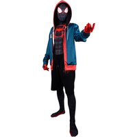 Men Superhero Hoodie Halloween Cosplay Costume Men's Hooded Sweatshirt Jacket Hero Jumpsuit for Party Dress Up Set
