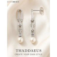 Cool Eyecatcher Earrings Link New Trendy Freshwater Pearls Gift For Women High Quality 925 Sterling Silver Fine Jewelry