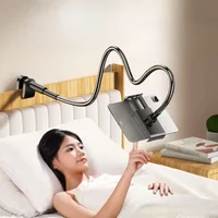 Bed Phone Holder 360° Rotatable Tablet Stand Adjustable Clamp Mount for 4.7-12.9" iPhone iPad Lazy Bracket for Bed Desk Office