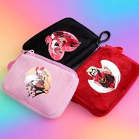 Hazbins Hotel Series Mini Wallet Cartoon Charlie Coin Purse Cute Square Storage Bag Kawaii Key Earphone Pouch Birthday Gifts