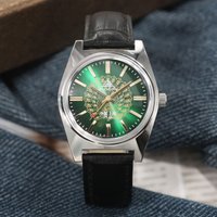 Shanghai 7120 Men's Mechanical Watch - 36mm Hand-Wind Retro Business Style, Classic Chinese Timepiece