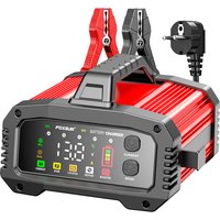 Przenośna inteligentna ładowarka akumulatorów samochodowych 25A/15A do akumulatorów motocyklowych 12V-24V kwasowo-ołowiowych AGM GEL LiFePo4, wzmacniacz samochodowy z funkcją naprawy impulsowej.