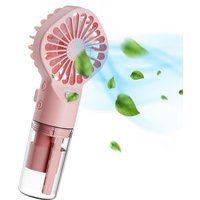 4 Gear Wind Control Portable Mist Hand Fan USB Rechargeable Mini Humidifier Water Sprayer Powerful Cooling Wind Compact Pocket