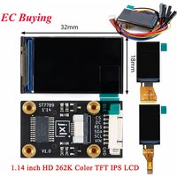 1,14 Zoll HD 262K Farb-TFT-IPS-LCD-Display-Modul 135*240 ST7789 Treiber SPI für Arduino ESP32 Entwicklungsboard 3,3V/5V