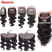 Body Wave 13x4 13x6 Lace Frontal Only 2x6 4x4 5x5 6x6 Lace Closure Transparent Swiss Lace Brazilian 100% Human Hair
