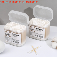 Disposable Makeup Cotton Swab 100/200Pcs Disposable Home Dual Heads Ear Cleaning Makeup Cotton Swabs Buds
