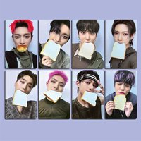 8pcs/set Kpop ATEEZ Album THE WORLD EP.2 : OUTLAW LOMO Card Bread Hongjoong Yunho Yeosang Collectible Gift Postcard Photo Card