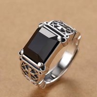 925 Sterling Silver Vintage Geometric Shape Vintage Rings For Women Gift Match Daily Party High Quality Fine Jewelry Accessories