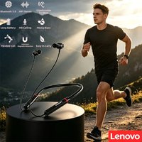 Lenovo HE05X Headset Lightweight Over-Ear BT Earphones Waterproof HIFI Lossless Audio Quality Magnetic Neckband Sports Headphone