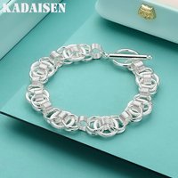 925 Sterling Silver Charm Chain Screw Bracelet For Women Man Engagement Party Fashion Jewelry Gifts