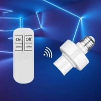 Wireless E27 Led Bulb Holder AC 110-240V Socket Lamp Base Adapter Converter with Remote Control ON/OFF Timmer for Light Bulb
