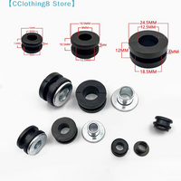 5Sets/10Pcs Pressure Relief Cushion Motorcycle Rubber Grommets Bolt Kit DIY Accessories Circular Shock Absorber Pad【AliS8】