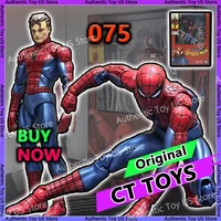 100% Original Ct Toys Spiderman Mafex 075 Figure The Anazing Spider-Man Comic Ver Mafex 185 Anime Action Figure Model Gifts Toys