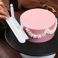 1 set Cake Decorating Curved aid With Scale Ruler Cream Decoration Skirt Marker Novice Home DIY Baking Tool Buttercream Leveling
