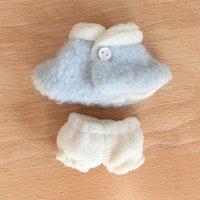 New Macaron Outfit Doll Clothes Checkered Cotton Stuffed Doll Cloak Doll Dress Up Accessory for 10~15cm Doll