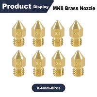 0.4mm MK8 Extruder Nozzle 3D Printer Nozzle for Creality Ender 3/3 Pro/3 V2, Ender 5/5 Pro, CR-10/10S, Makerbot, 3D Printer