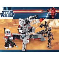 Limitowana Edycja Star Wars Elite Clone Troop i Robot Szturmowy 9488 z Manekinem Chłopca, Model do Składania