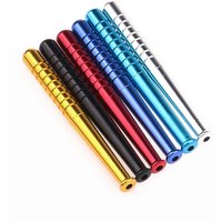 3pcs 6pcs 79mm Metal Baseball Pipe Exquisite portable Snuff tube High Quality Fashionable Snuff pipe Smoking Accessories