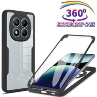 360° Full Cover Scree Protection Case For Redmi Note 15 13 11 10 9 Pro + 14S 11S 10S 9S Phone Cover For Redmi A7 Pro 10C