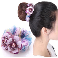 Women Lace Hair Scrunchies Bow Hair Fantaisie Tie High Elasticity coleteros para el pe l Girls o mujer 곱창머리끈