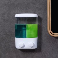 500/1000ML Wall Mounted Soap Dispenser Manual Press Soap Dispenser Shampoo Shower Gel Container Bottle Bathroom Liquid Dispenser