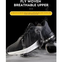 Air Cushion Work Safety Shoes Men Women Breathable Work Sneaker Anti-Puncture Anti Smash Steel Toe Tennis Shoes Work Boots
