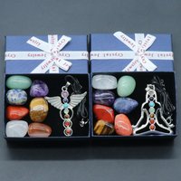 8/14pcs Natural Crystal Stone 15-20mm Mix Rock And Quartz Chakra Healing Stones Set Irregular Polishing Amethyst Home Decoration