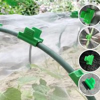 10Pcs 20Pcs Greenhouse Covering Film Clamps Garden Tarpaulin Shed Netting Tunnel Hoop Clamp Plant Support Frame Fixed Clip