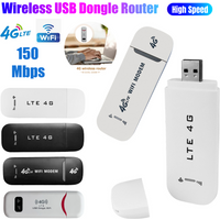 4G LTE Wireless WiFi Router USB Dongle 150Mbps Mobile Broadband Pocket Hotspot Dongle Modem Stick 4G Sim Card WiFi Adapter