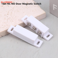 (HB05)1Pair NO NC Magnetic Door Window Contact Sensor Alarm High Sensitivity Open Closed Contact Switch For Metal Reed Door