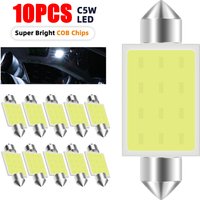 2/6/10 PCS C5W LED Bulb C10W Festoon 31/36/39/41/42mm COB White Car Interior Dome Reading Lights Trunk License Plate Lamp 12V